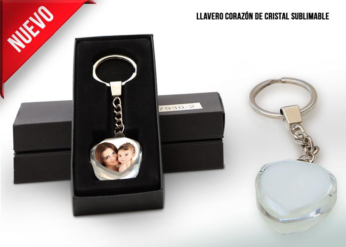 Llavero Redondo de Cristal Sublimable