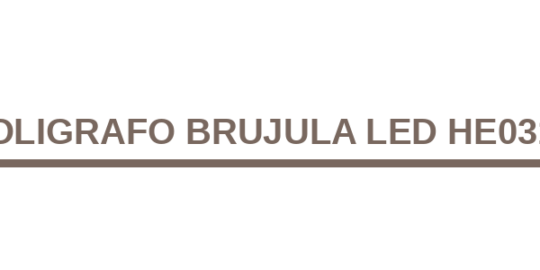 Boligrafo Brujula Led HE0314