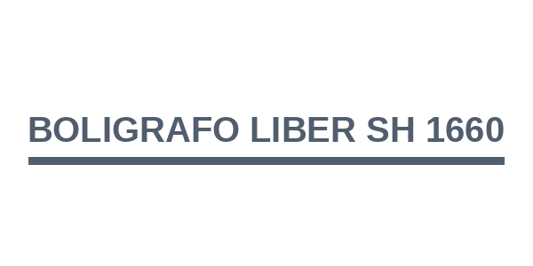 Boligrafo Liber SH 1660