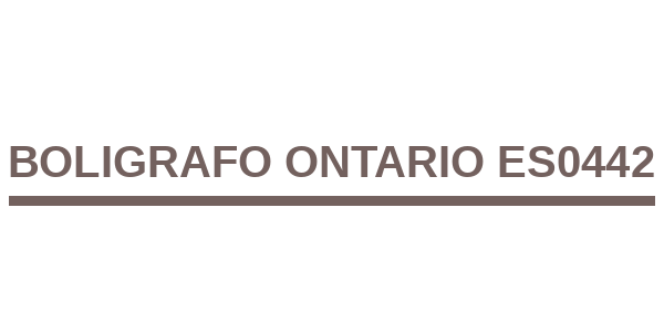 Boligrafo Ontario ES0442