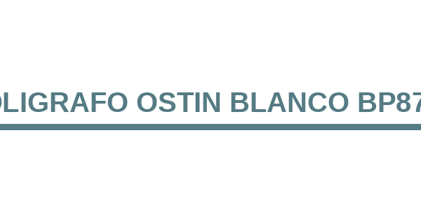Boligrafo Ostin Blanco BP8749