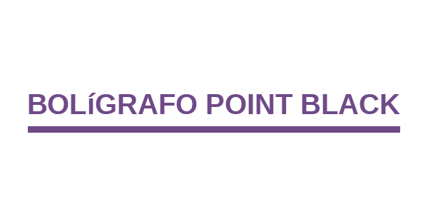 Bolígrafo Point Black