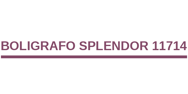 Boligrafo Splendor 11714