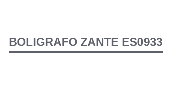 Boligrafo Zante ES0933