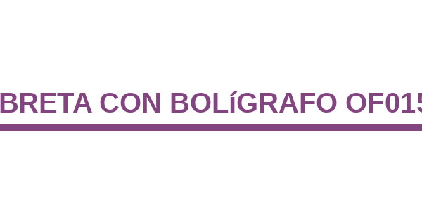 Libreta con Bolígrafo OF0151