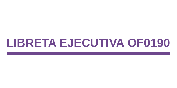Libreta Ejecutiva OF0190