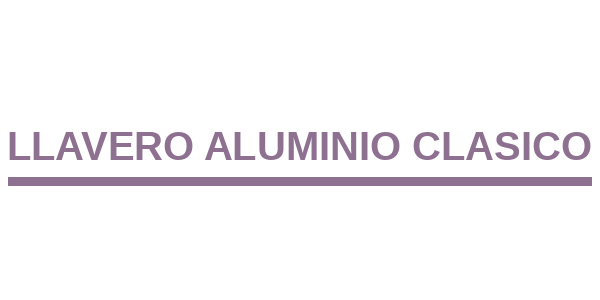 Llavero Aluminio Clasico