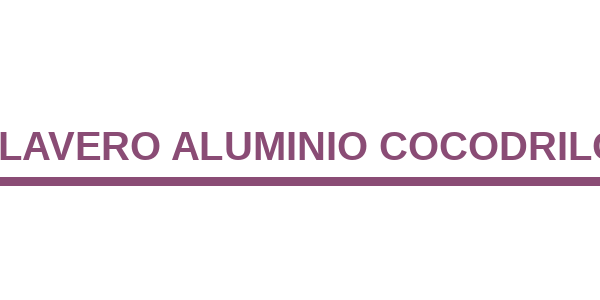 Llavero Aluminio Cocodrilo