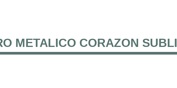 Llavero Metalico Corazon Sublimable