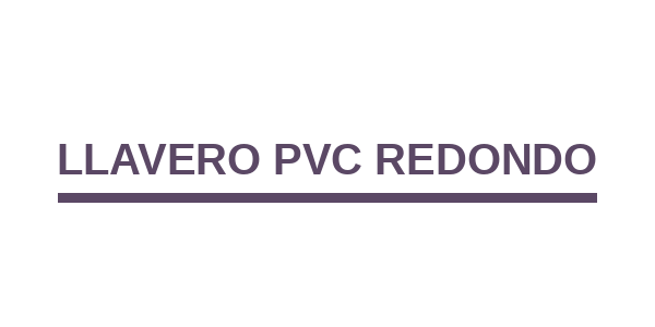 Llavero PVC Redondo