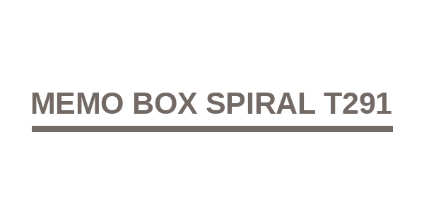 Memo Box Spiral T291