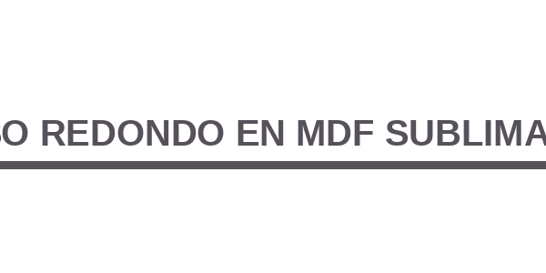 Portavaso Redondo en MDF Sublimable SC-18