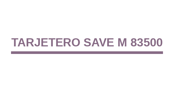 Tarjetero Save M 83500