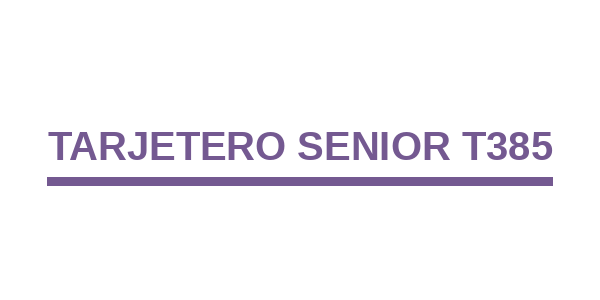 Tarjetero Senior T385