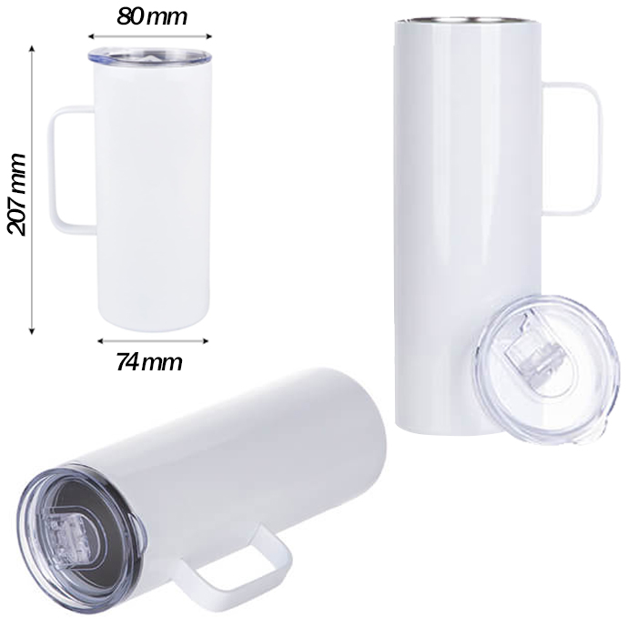 Cilindro Sublimable de 20 Oz con asa